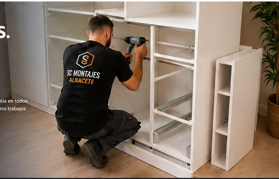 Montaje profesional de mobiliario en Albacete
